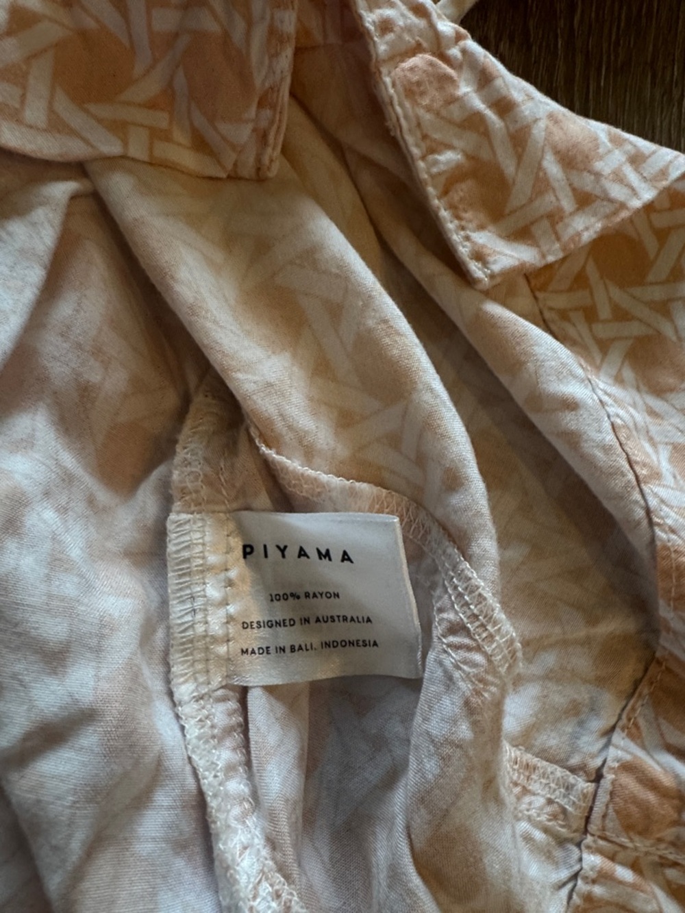 Piyama Women's Peach Patterned Pajama Set - Picture 4 of 4